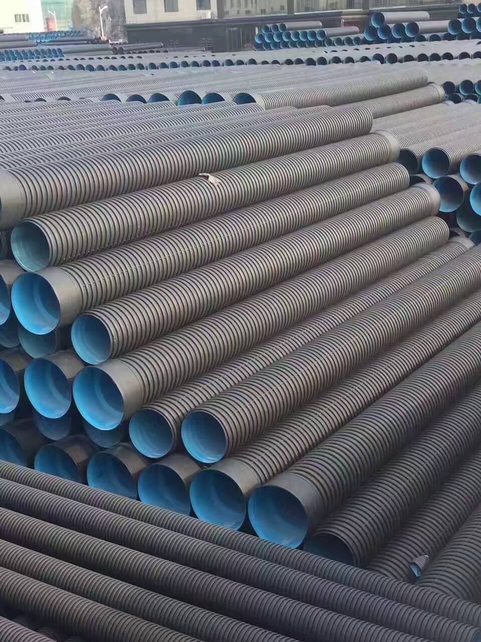 三明hdpe双壁波纹管 污水管 雨水管 国标管 环刚度sn8 dn300-800