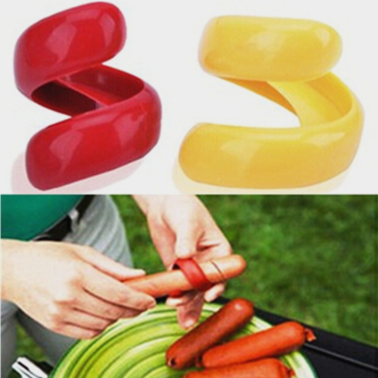 Creative Sausage Cutter Hot Dog Cutter Spoon Meal Barbecue Spiral Kitchen Supplies Barbecue Spiral Gadget