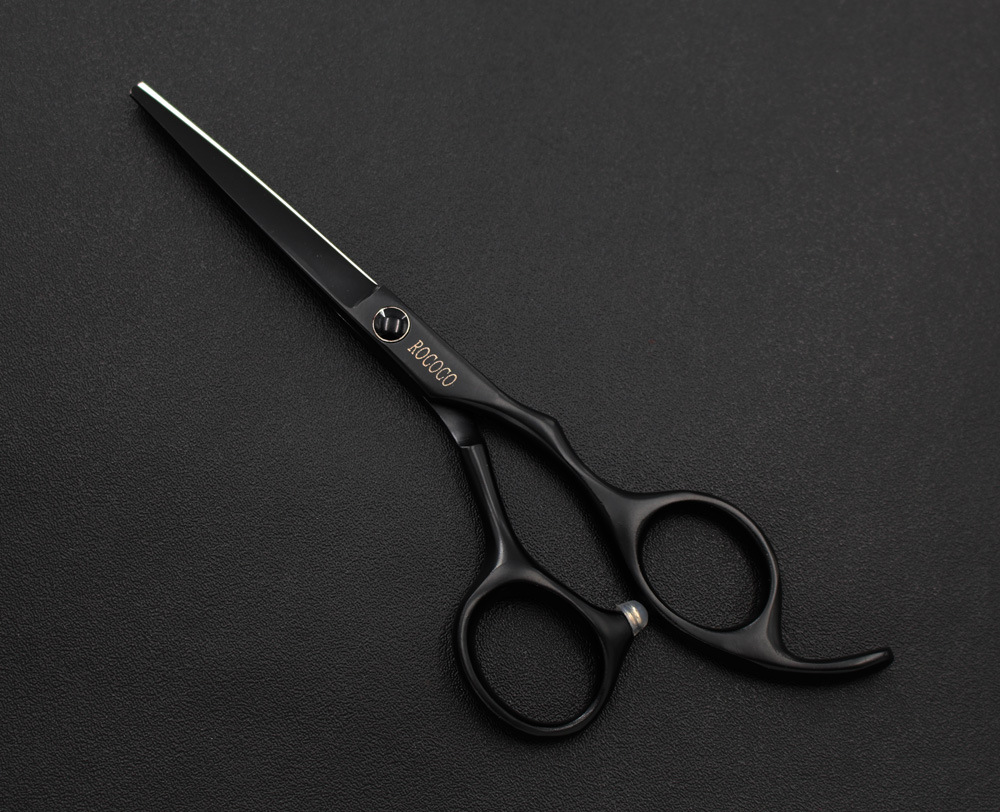 0寸 黑色烤漆 美发剪刀 白里口 小平剪 直剪刘海剪 多色可选