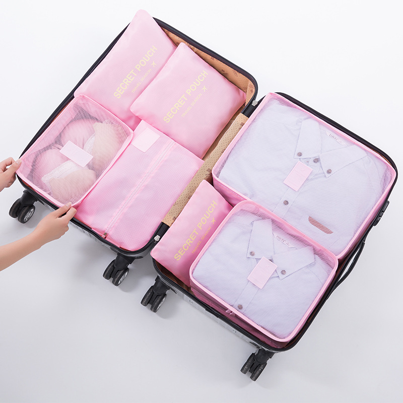 Cross-Border Travel Buggy Bag Seven-Piece Business Trip Travel Luggage Clothing Classification Organize and Organize Bags Suit