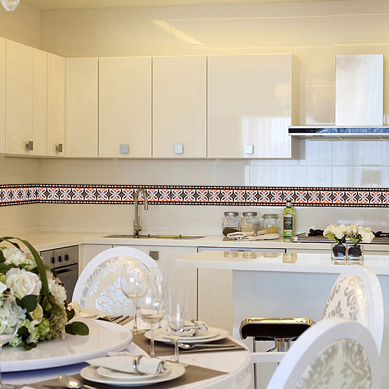 艾沃腰线006厨房卫生间浴室玄关墙面墙体墙贴踢脚线防水自粘瓷砖