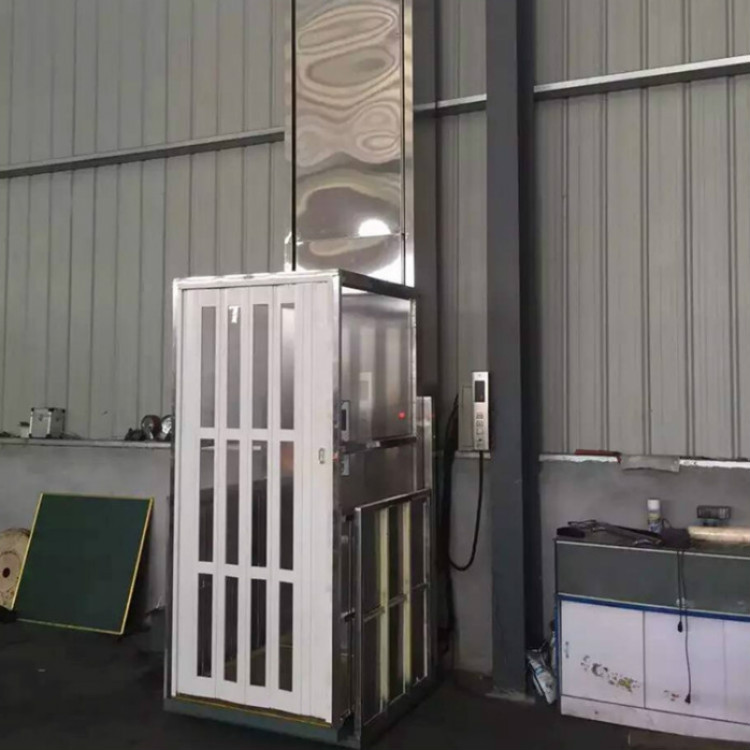 无噪音泵站,设计合理,尺寸做到最小,不占太多孔径,外形美观的家用电梯