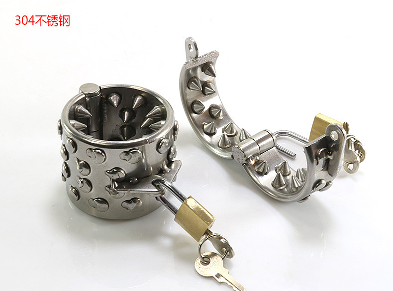 不锈钢睾丸吊坠另类刺激玩具性工具夫妻激情男用激情金属成人用品