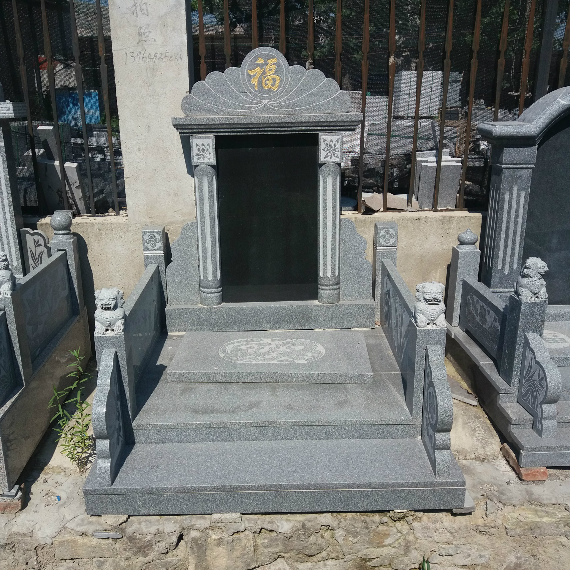 厂家加工定做石材墓碑雕刻 公墓墓地订制 欧式石雕墓碑