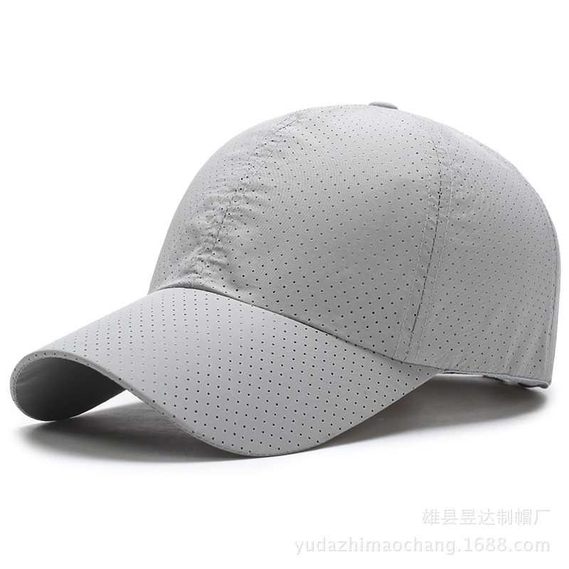 Hat Men's Spring and Summer Solid Color Mesh Cap Baseball Cap Women's Autumn Korean Sun Protection Sun Hat Mesh Breathable Peaked Cap