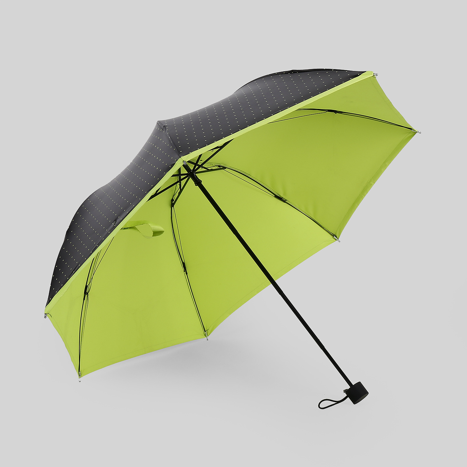 黑胶三折折叠雨伞加固抗风户外防紫外线遮阳伞创意广告伞定制logo