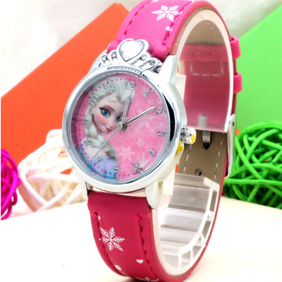 可爱卡通儿童手表frozen冰雪奇缘女孩手表冰雪公主学生手表