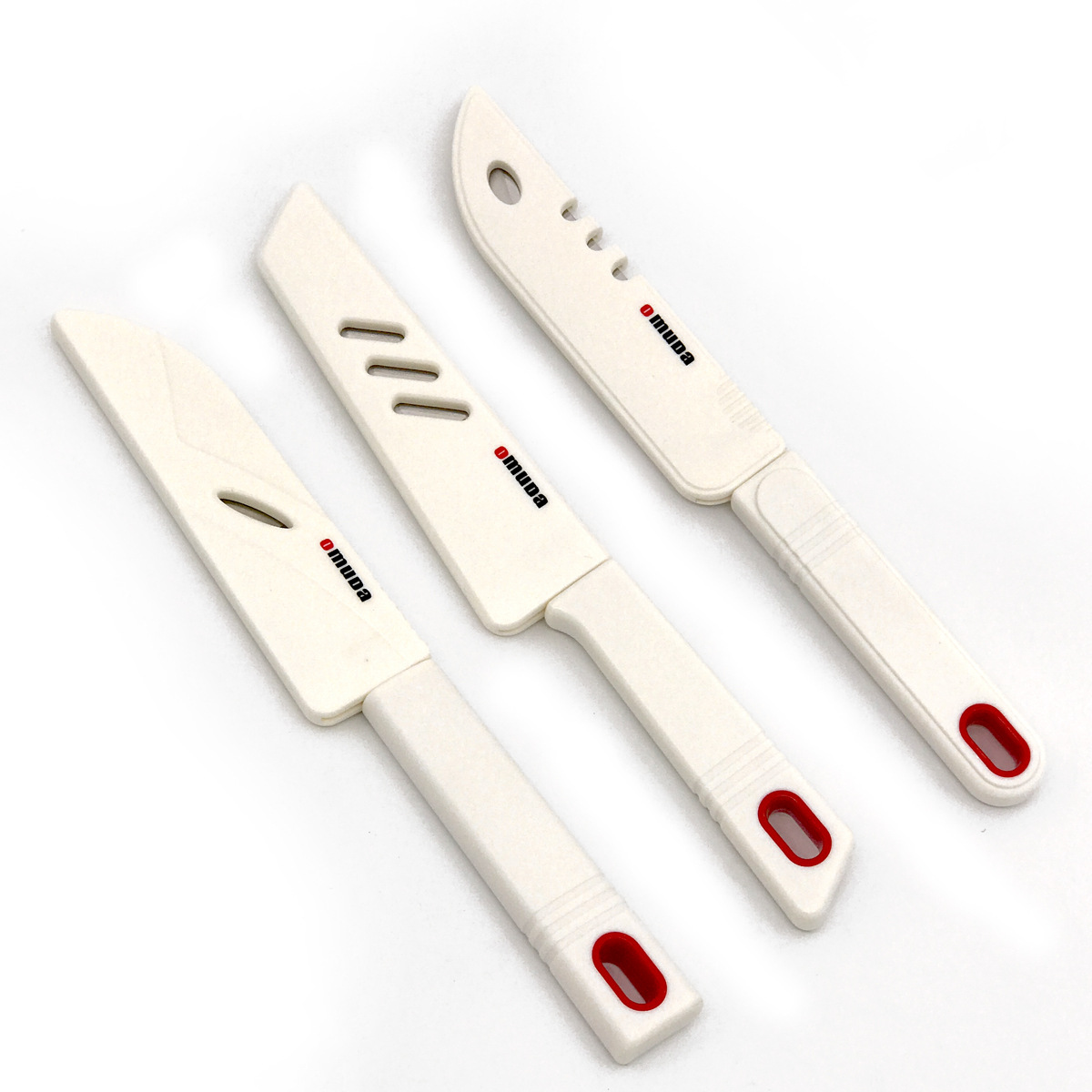 欧美达3115/3116/3117水果刀 直柄带套不锈钢厨房削皮刀 独立包装