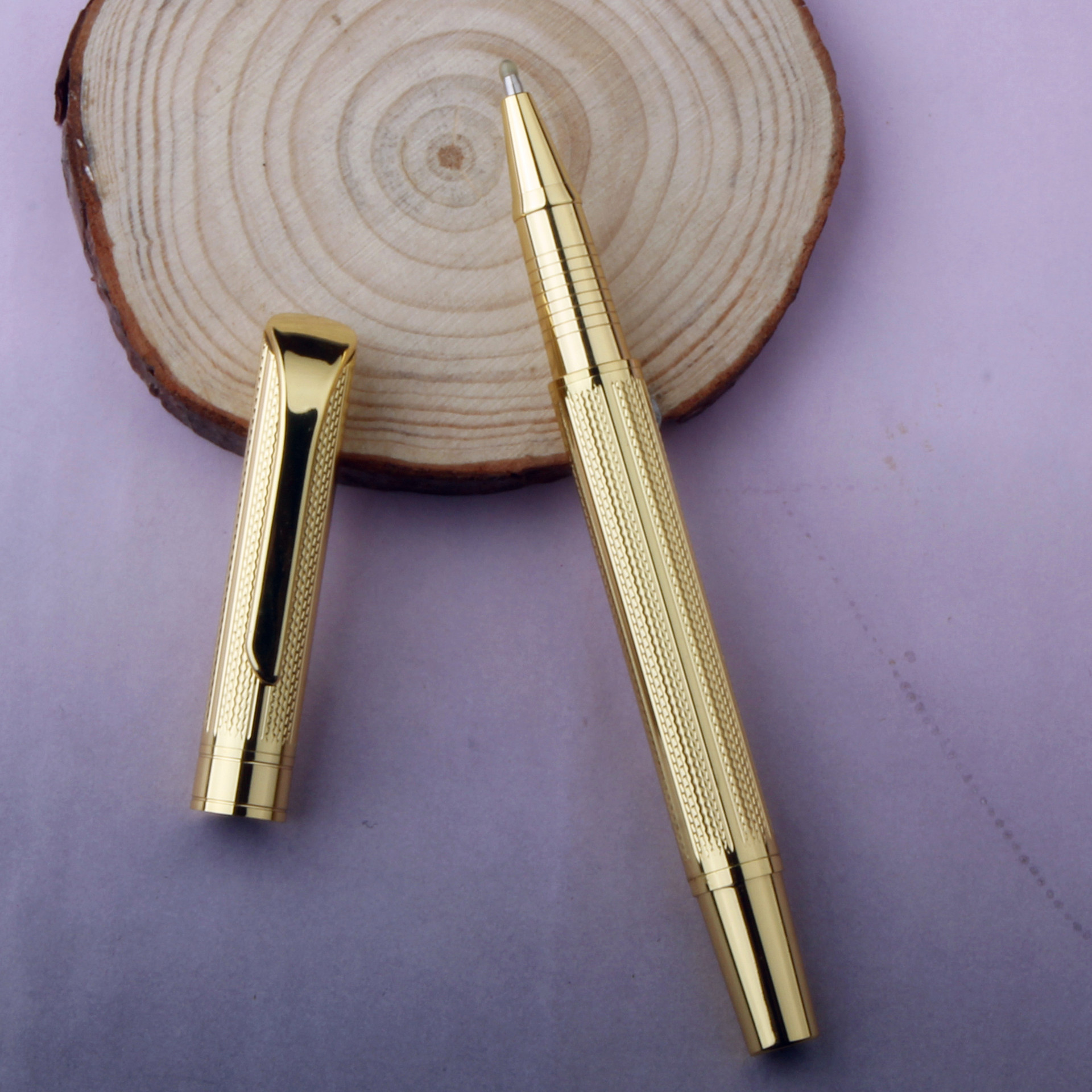 旋转圆珠笔 金属签字笔全铜材质 笔盖宝珠笔 商务礼品 厂家直销