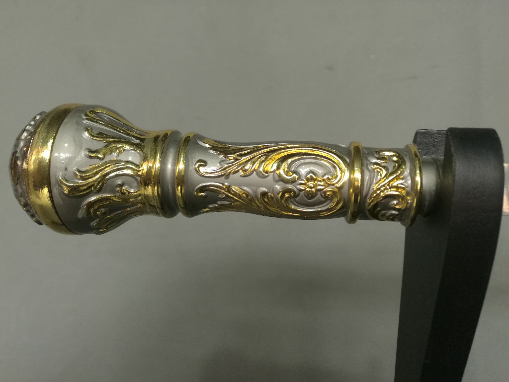 龙泉宝剑-镇宅剑 不锈钢四色圆头拐杖剑 特价 厂家直销 未开刃