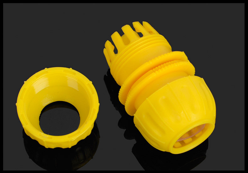 厂家供应多用途水龙头水管连接器塑料椭圆型黄接头