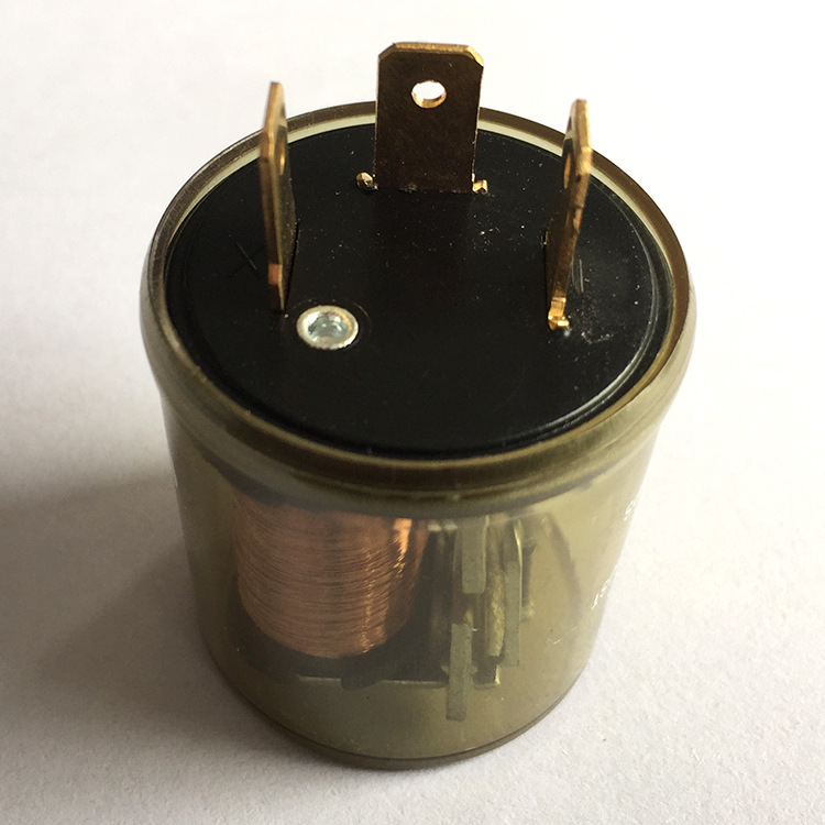 汽车闪光器 透明圆壳电子闪光器2脚3脚 可定制闪光器