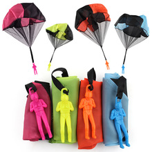 外贸儿童手抛降落伞士兵小飞伞户外休闲运动玩具广场公园热卖袋装