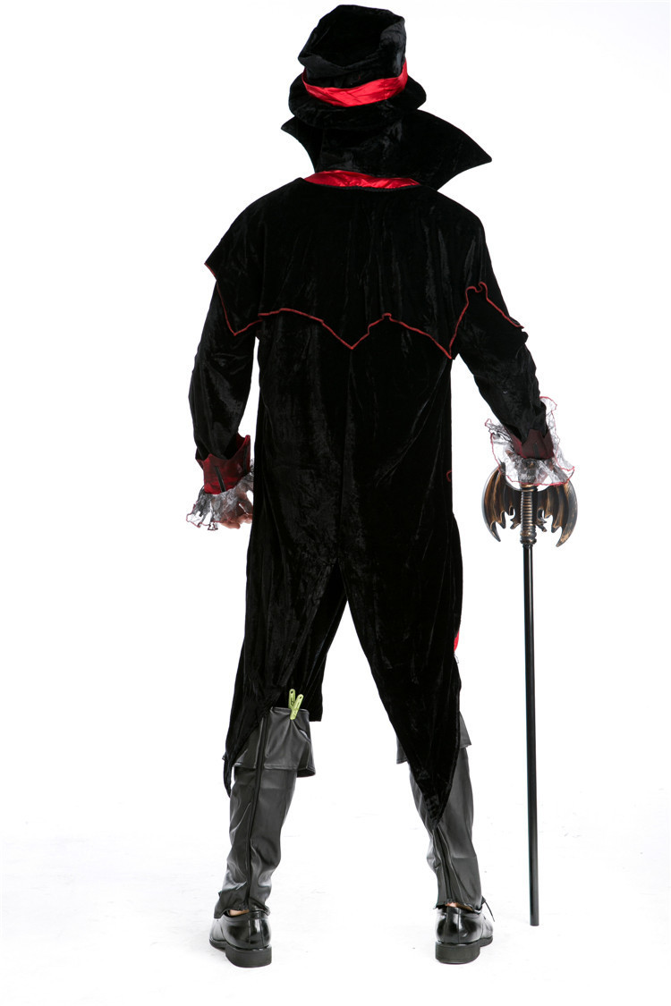 万圣节服装成人男恶魔服装 cosplay服装 化妆舞会 豪华吸血鬼服装