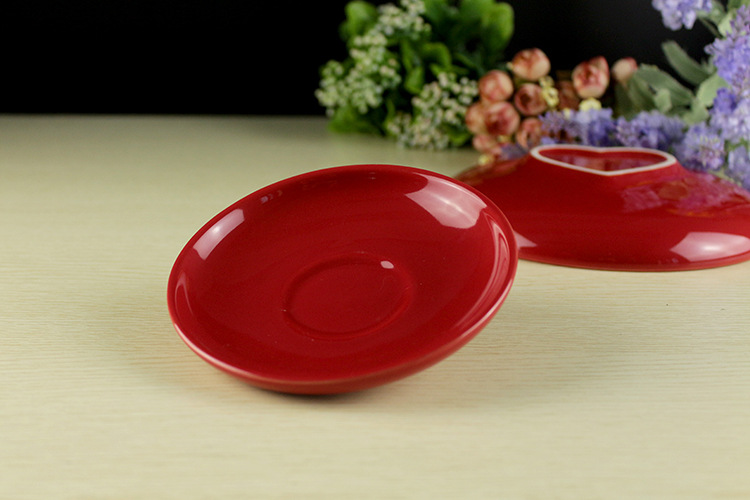 创意日式陶瓷圆碟子盘子 来样定制圆形日式