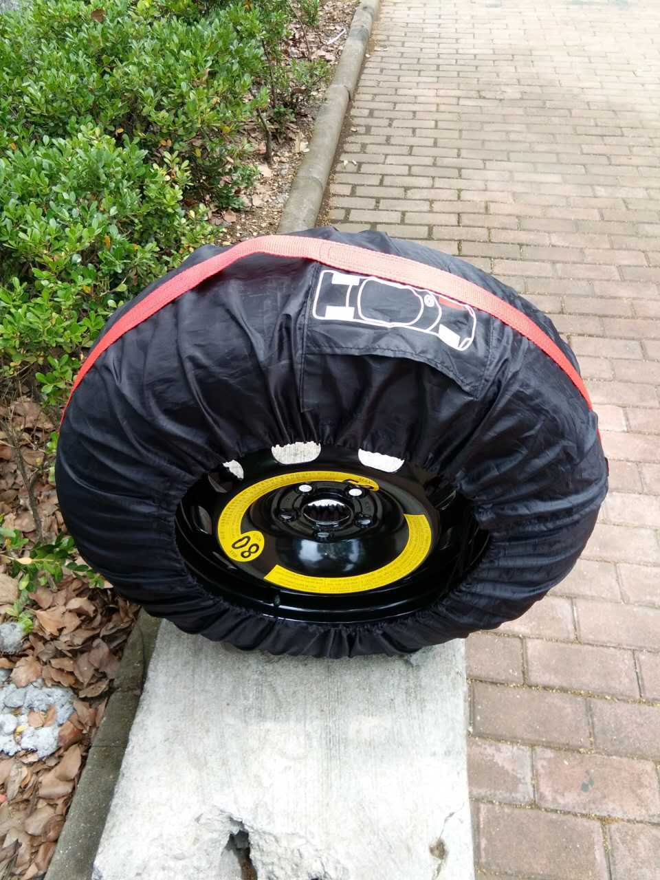 汽车轮胎罩定制logo图案印字轮胎保护套装防水防尘190t210t轮胎罩