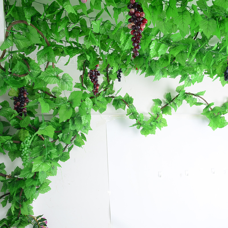 Simulation Rattan Leaves Ivy Emulational Flower Vine Decorative Vine Green Radish Ivy Grape Leaves Ivy