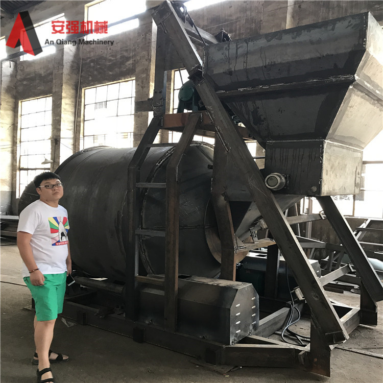 1000型大型混凝土滚筒搅拌机 移动式全爬水泥滚筒搅拌机 摩擦滚齿