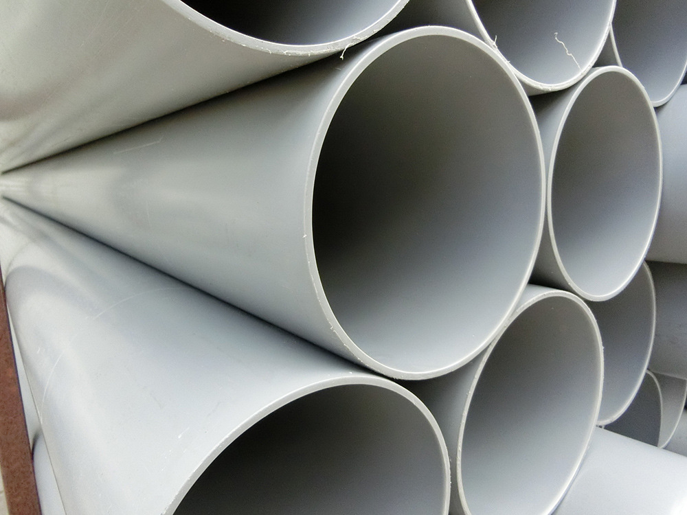 pp米黄色阻燃风管加工定制圆管 方管 抗uv抗老化废气通风排风管道