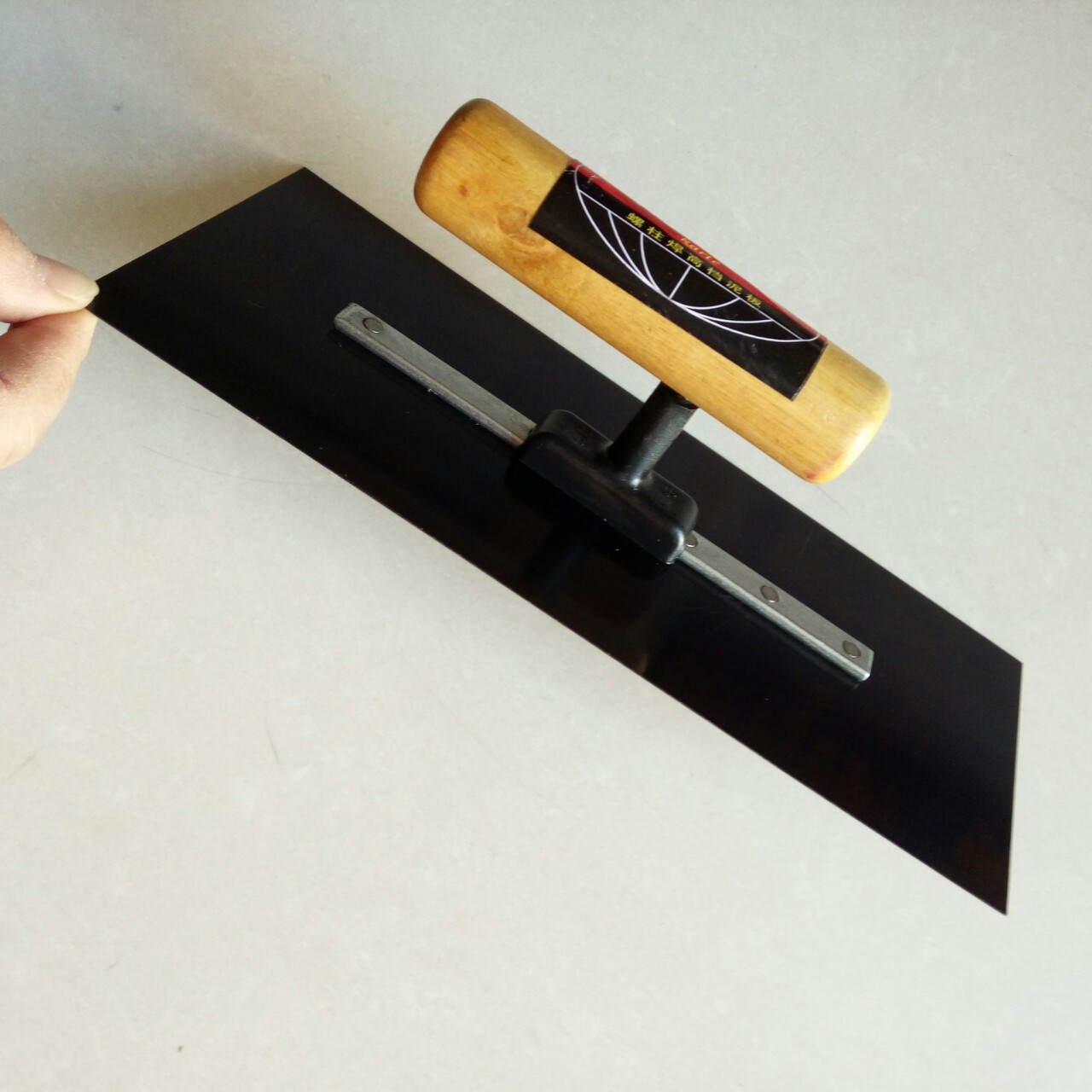 6木柄烤蓝无钉油抹刮仿瓷抹泥板建筑工具油漆抹子