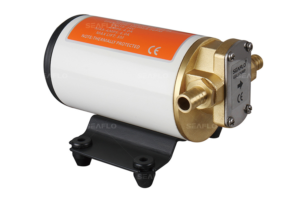 seaflo微型金属抽油泵24v直流电动齿轮泵赛福乐铜头自吸油泵