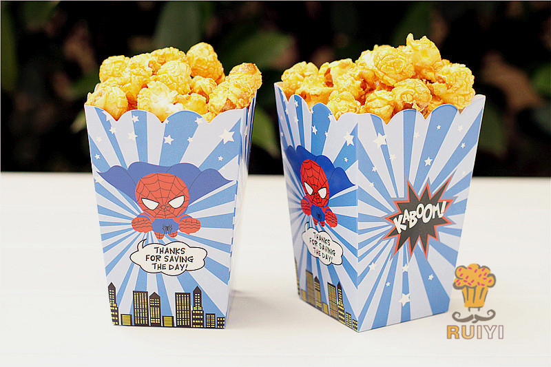 复仇者联盟 卡通派对爆米花盒6款混装 速卖通 ebay 爆款