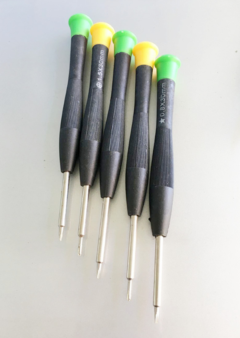 厂家直销苹果安卓拆机工具加硬螺丝刀十字五角t5t6螺丝刀维修工具