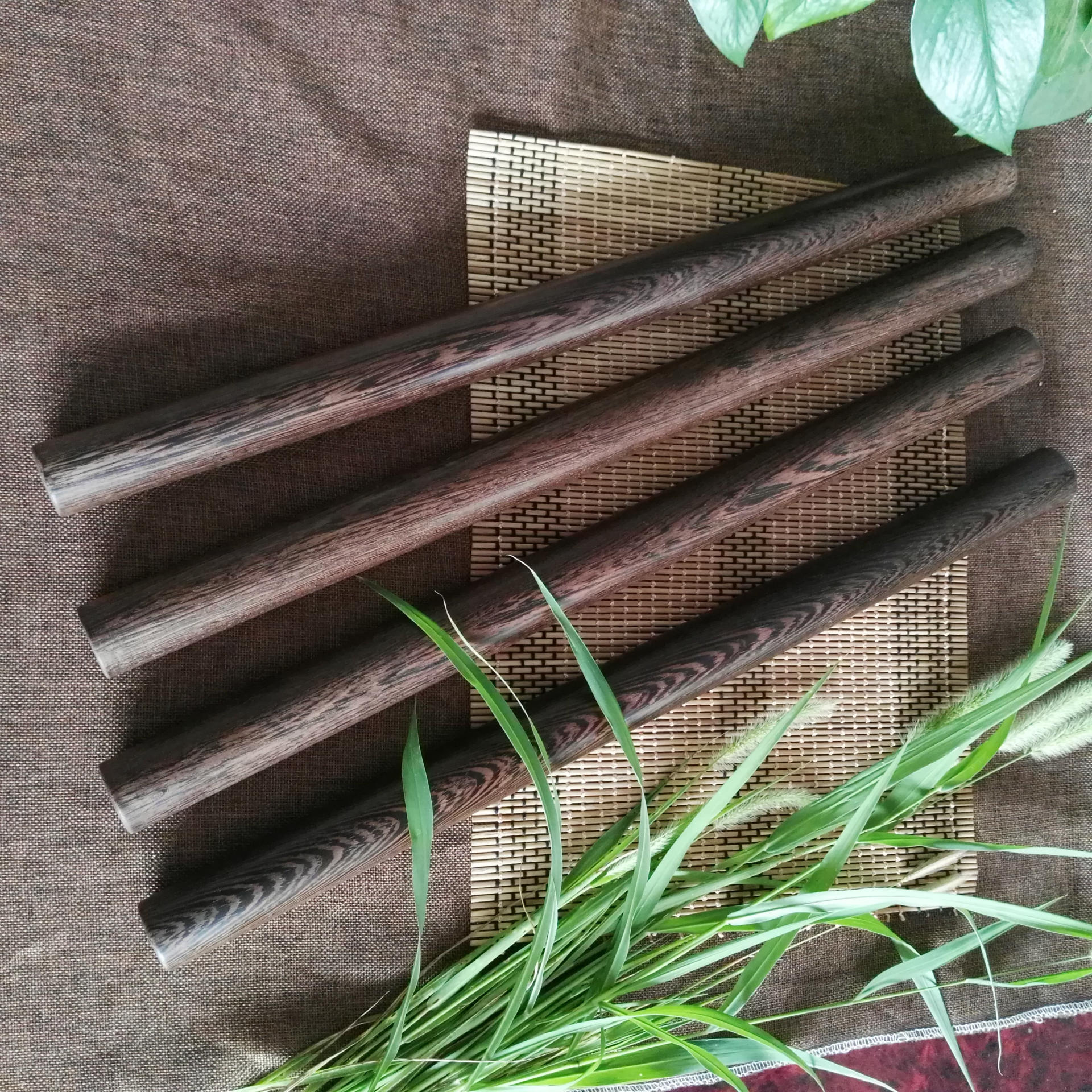 鸡翅木擀面杖实木大号擀面杖55厘米厂家直销手工面条烙饼用擀面杖