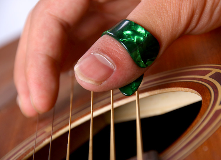吉他右手指套 吉他手指甲套 拇指指弹拨片 右手防痛指套 拇指指套
