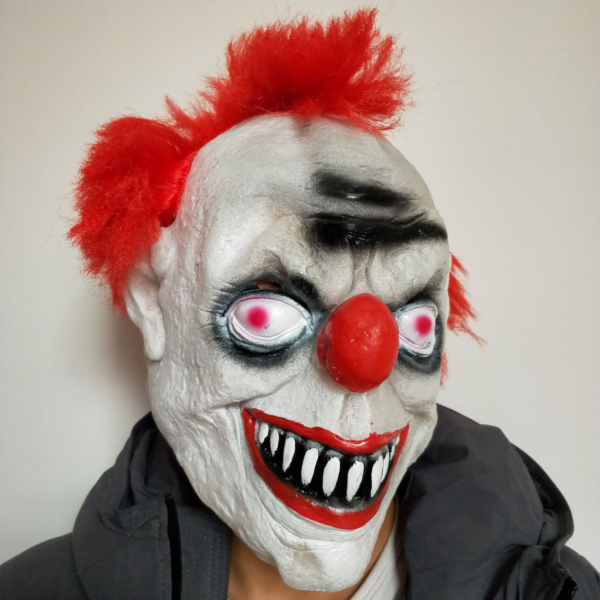 恐怖鬼脸小丑面具万圣节圣诞节酒吧舞会道具黑暗骑士小丑造型装扮