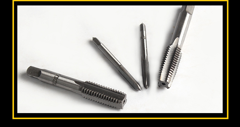 上工手用丝锥 多规格直槽手用丝锥 内排屑细牙螺纹螺旋丝锥扳手