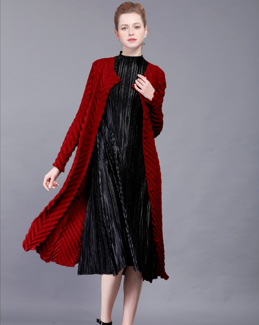 三宅一生褶皱开衫