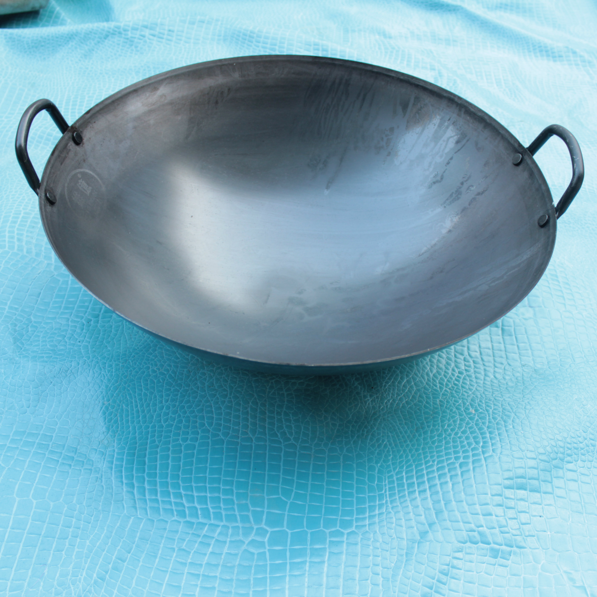 加厚双儿大铁锅 燃气灶适用40cm非铸铁锅 酒店饭店大炒锅铁锅