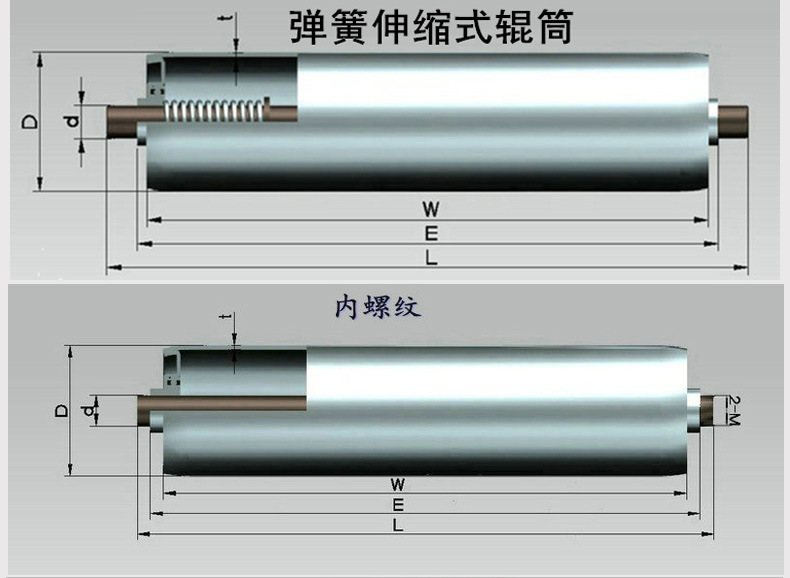 定制流水线无动力不锈钢冲压滚筒 输送无动力镀锌滚轴滚筒
