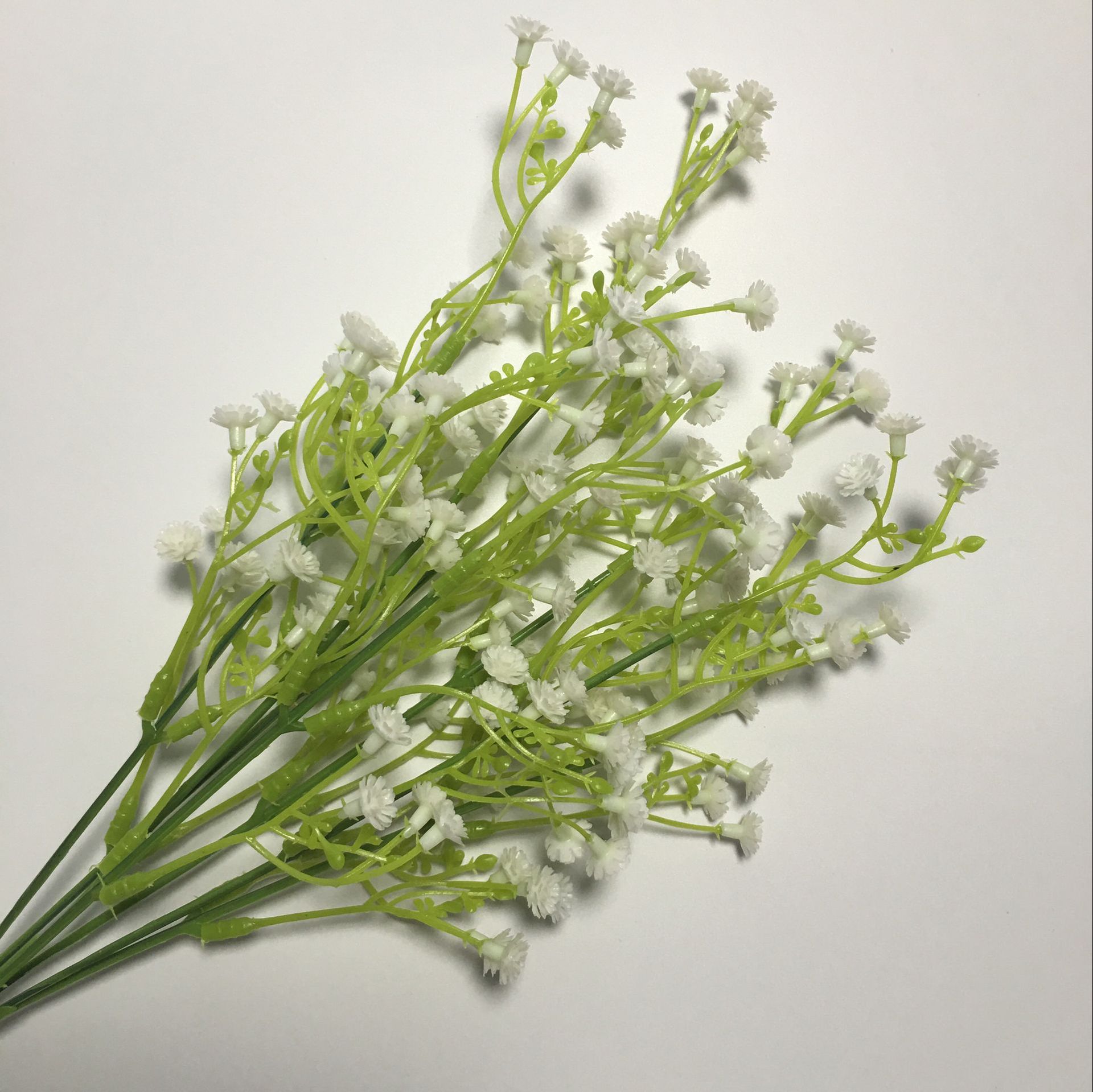 厂家直销丝网花丝袜花插花配草 仿真花 塑料永生花 七头满天星