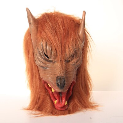 厂家现货万圣节魔鬼 化装舞会道具 面具 全套头 黄鼠狼狼头头套