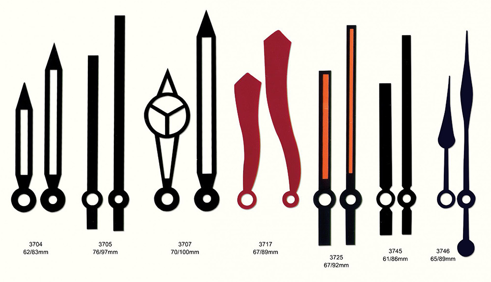新丽珠石英钟指针钟表钟针表针机芯十字绣挂钟配件可定制厂家直销