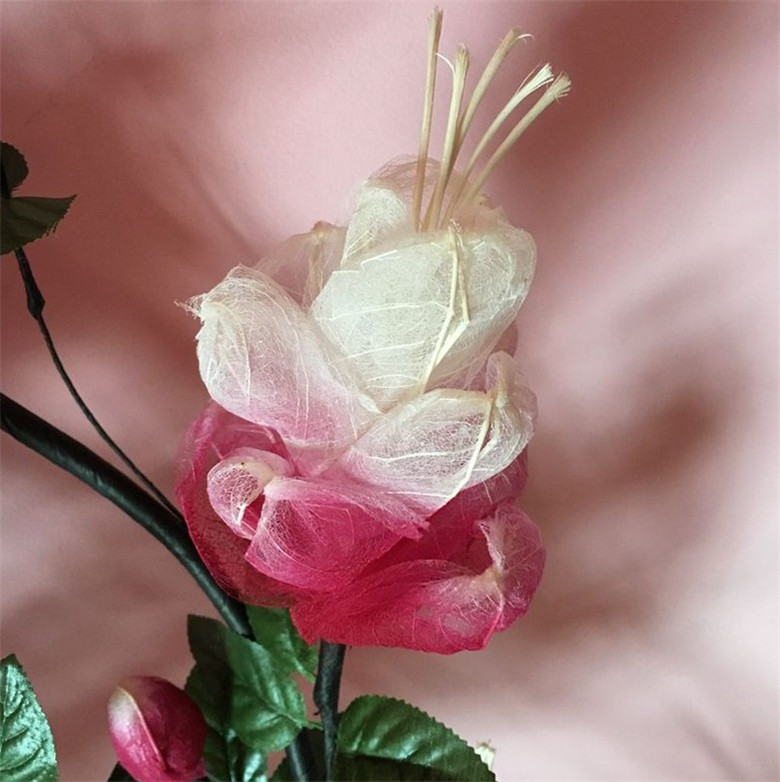 叶脉花 干花 仿真花 天然叶脉云南昆明叶脉花仿真花富贵山茶花批