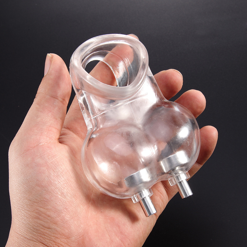 一件代发电击脉冲阴囊束缚袋阴茎jj环睾丸卡环束缚另类情趣用品