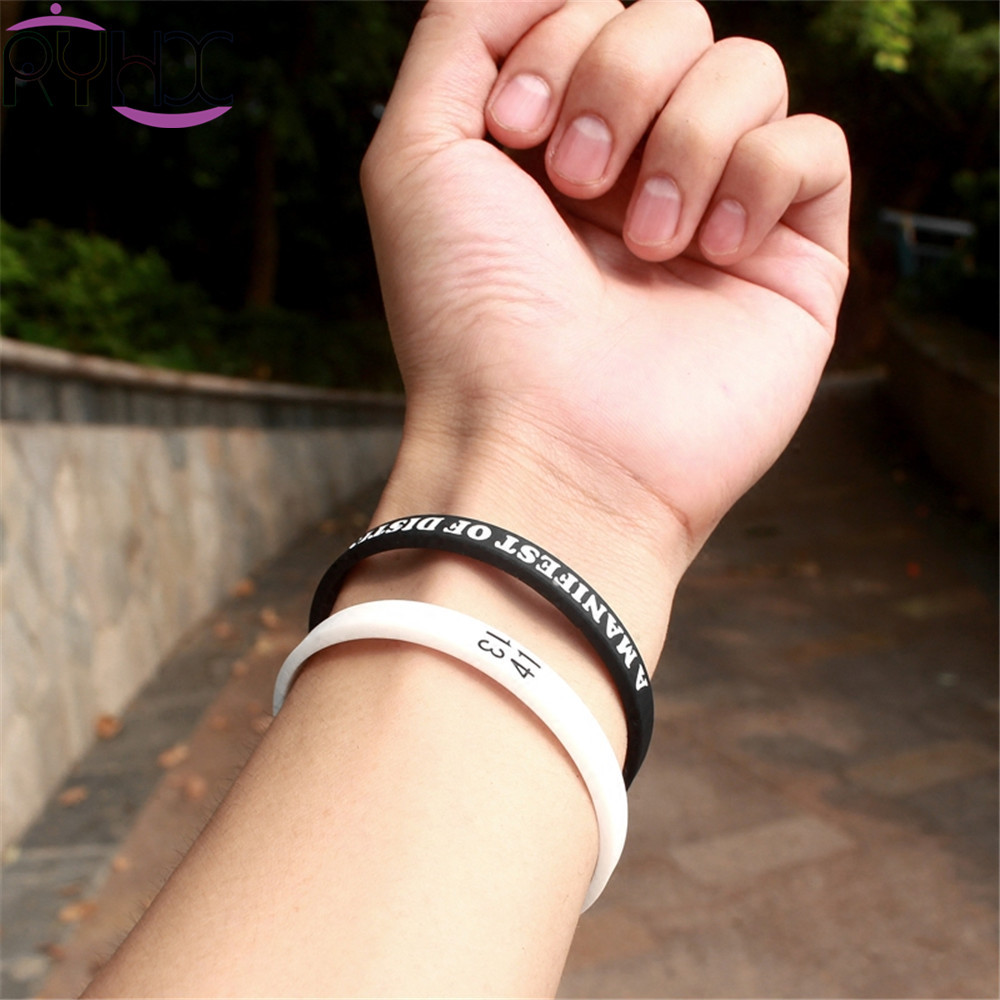 运动硅胶橡胶手环手链手圈情侣韩版潮男士简约学生手腕带定制logo