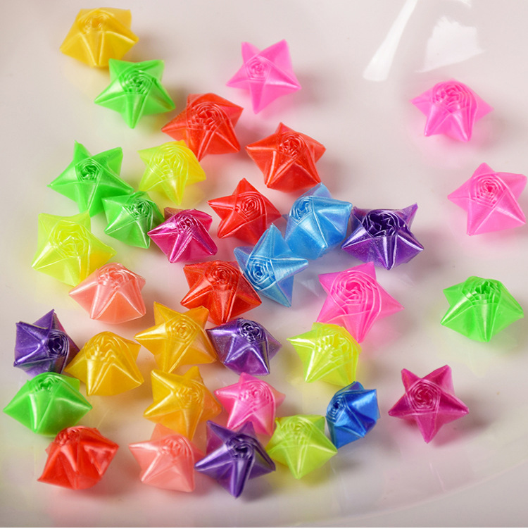 夜光星星管折星星管塑料吸管厂家批发编织工艺品手工编幸运星折纸