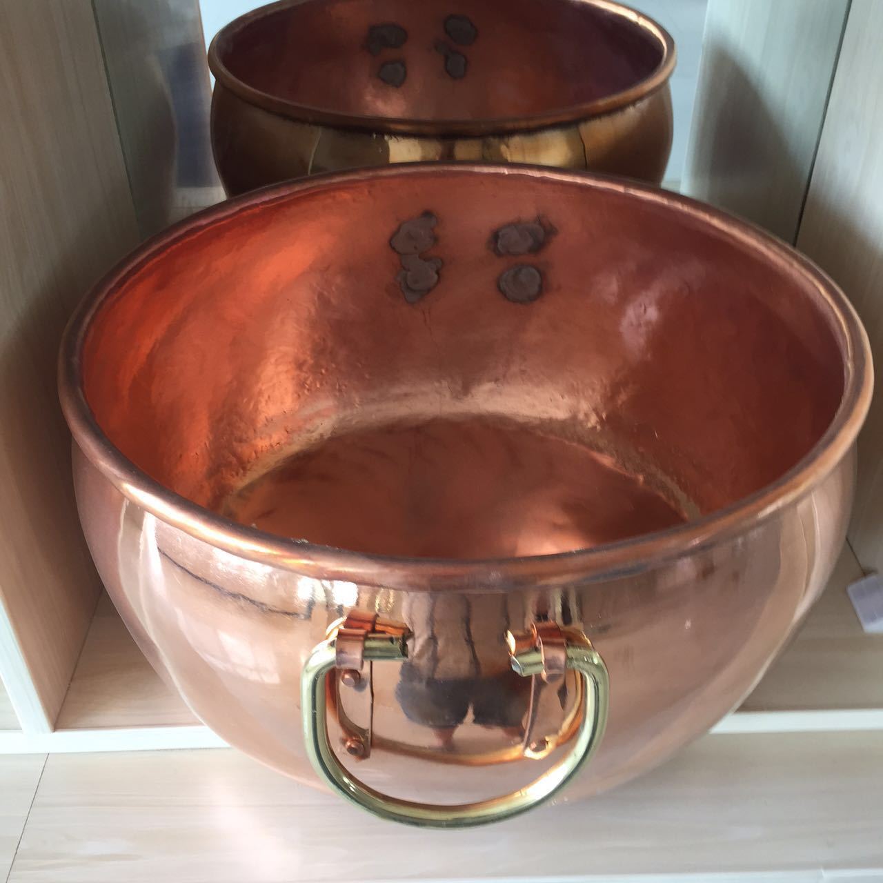 煮肉大铜锅胡辣汤加厚全紫铜大铜锅包邮