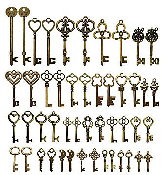 Factory Direct Supply DIY Metal Accessories Retro 48 Keys Clothing Notebook Accessories Zakka