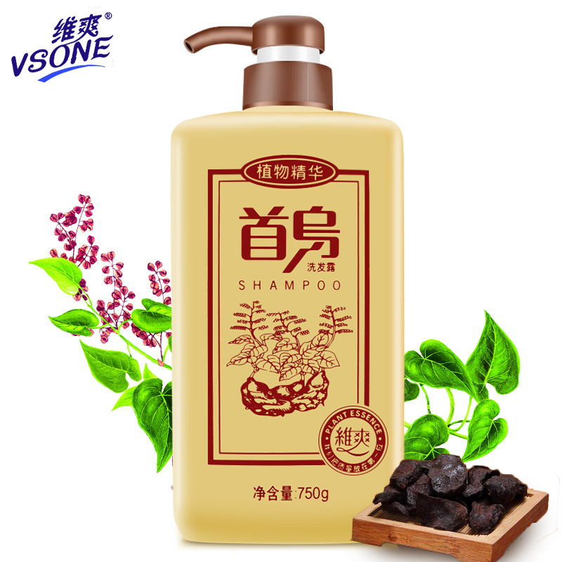Wei Shuang Ms He Shouwu Black Hair 750g Chinese Medicine Shampoo