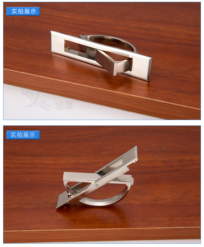 榻榻米拉手 锌合金隐形暗藏嵌入式地台内嵌式暗拉手旋转把手批发