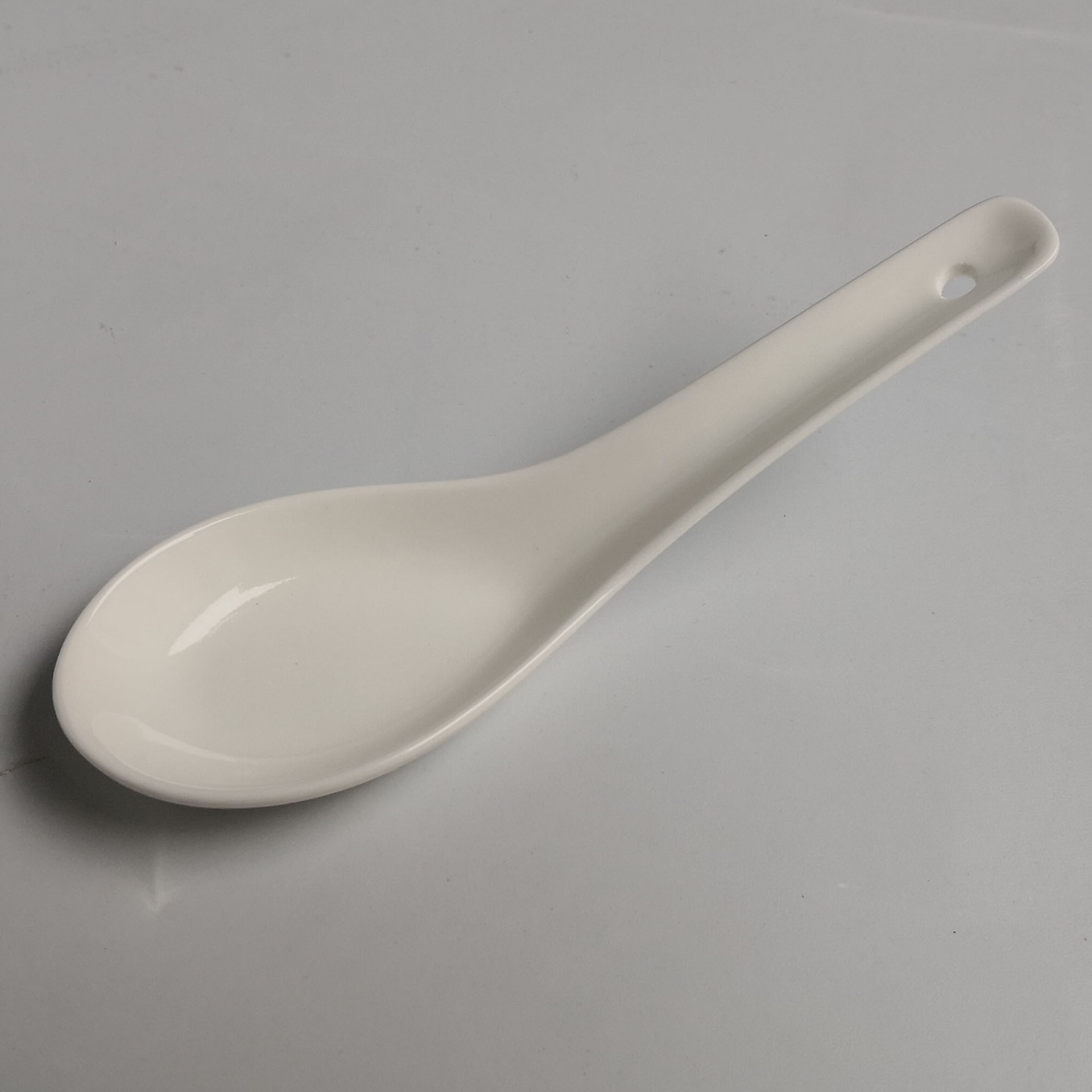 二针 陶瓷调羹 小汤勺 米果勺子 饭勺 汤匙 小瓢根 镁质低骨瓷