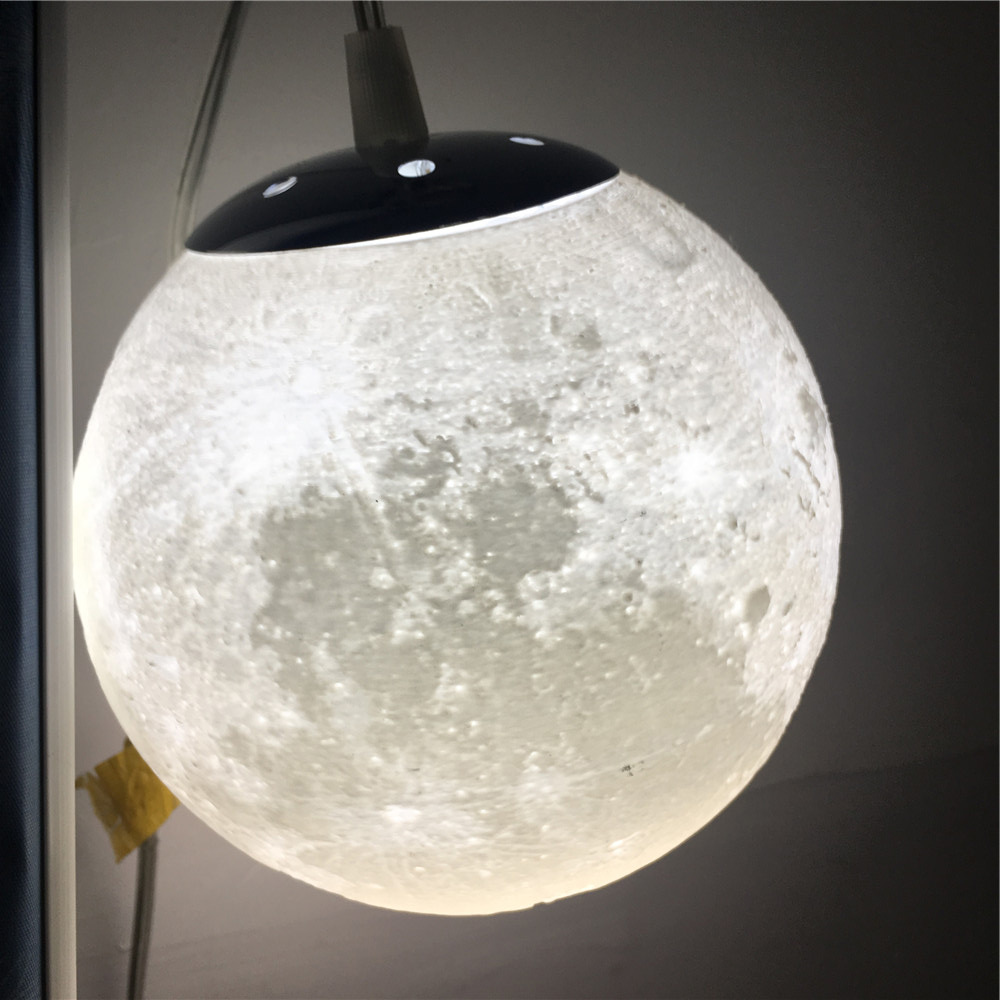 3d打印月球吊灯月亮挂灯展厅装饰e27灯_供应产品_广东友汕互联网技术