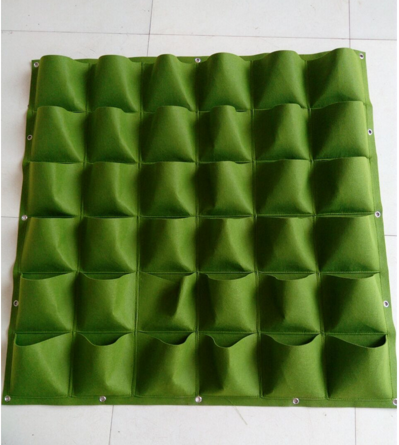 厂家批发毛毡植物袋 立体垂直壁挂式植物袋 生长种植袋可定制