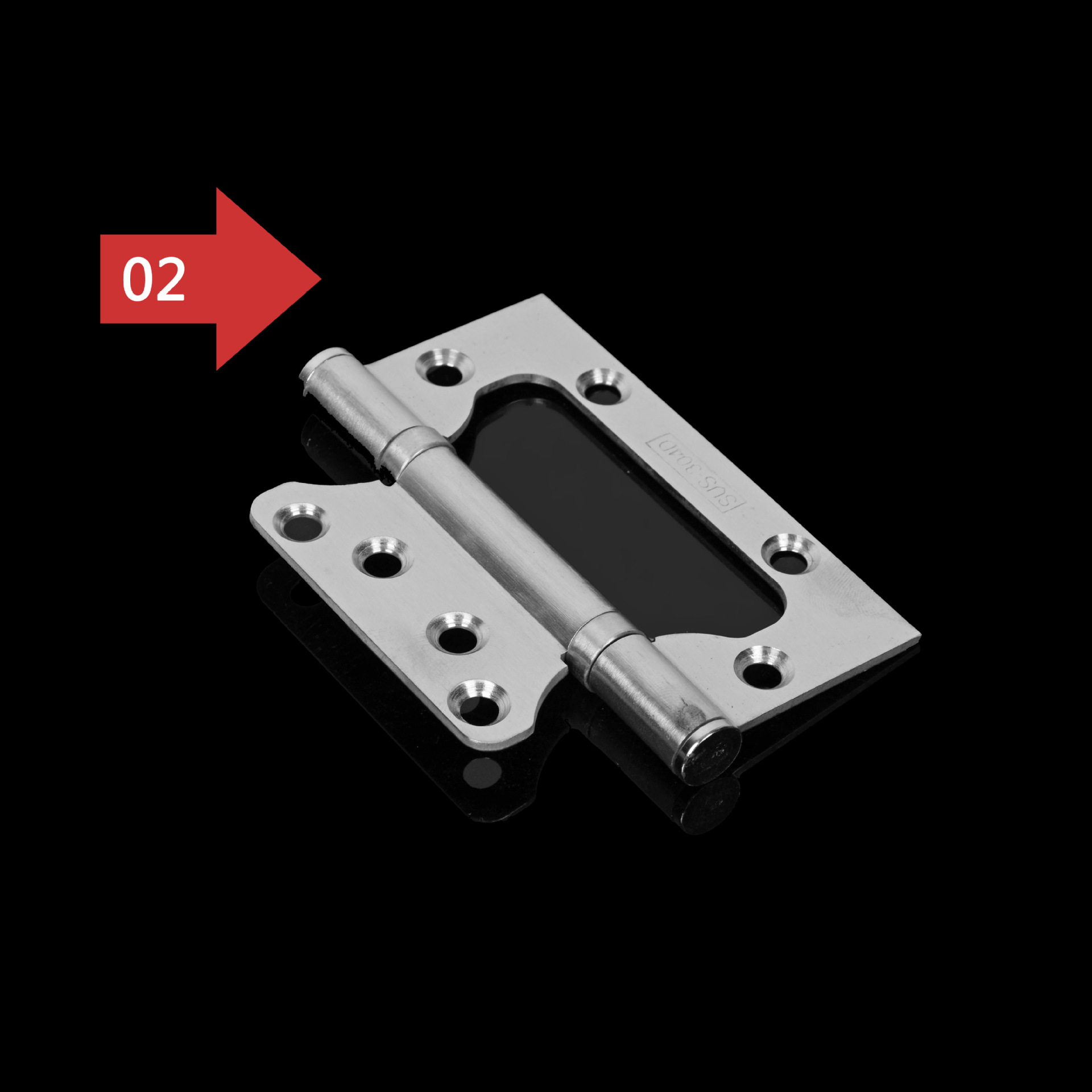 坤泰304不锈钢子母合页铰链免开槽缓冲4寸5寸合页静音轴承门铰