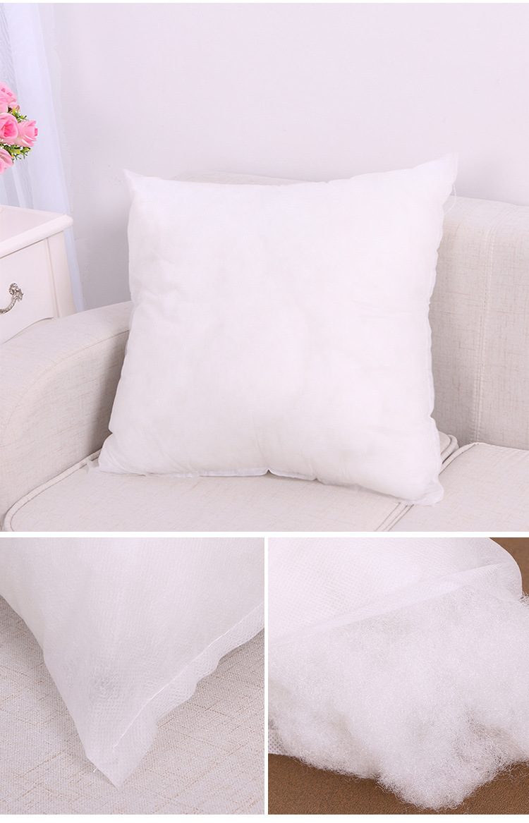 厂家批发无纺布高弹pp棉抱枕芯沙发靠垫芯尺寸可定做45,50,55,60